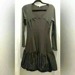 Womens SUN LIGHT Brown/ Maroon Long Sleeve Stretchy Dress Size 1